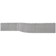 Bowery Hill Contemporary Grey Boucle Fabric Modular Sectional