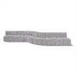 Bowery Hill Contemporary Grey Boucle Fabric Modular Sectional