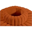Bowery Hill Contemporary Soft Cognac Velvet Modular Sectional