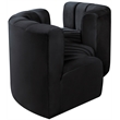 Bowery Hill Contemporary Soft Black Velvet Modular Sectional