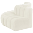 Bowery Hill Contemporary Soft Cream Velvet Modular Sectional