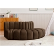 Bowery Hill Contemporary Soft Brown Velvet Modular Sectional