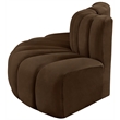 Bowery Hill Contemporary Soft Brown Velvet Modular Sectional