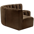 Bowery Hill Contemporary Soft Brown Velvet Modular Sectional