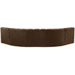 Bowery Hill Contemporary Soft Brown Velvet Modular Sectional