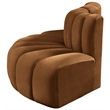 Bowery Hill Contemporary Soft Saddle Velvet Modular Sectional