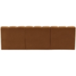 Bowery Hill Contemporary Soft Saddle Velvet Modular Sectional