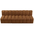Bowery Hill Contemporary Soft Saddle Velvet Modular Sectional