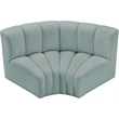 Bowery Hill Contemporary Mint Green Vegan Leather Modular Sectional