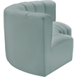 Bowery Hill Contemporary Mint Green Vegan Leather Modular Sectional