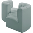 Bowery Hill Contemporary Mint Green Vegan Leather Modular Sectional