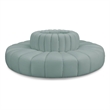 Bowery Hill Contemporary Mint Green Vegan Leather Modular Sectional