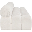 Bowery Hill Contemporary Rich Cream Boucle Fabric Modular Sofa