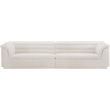 Bowery Hill Contemporary Rich Cream Boucle Fabric Modular Sofa