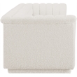 Bowery Hill Contemporary Rich Cream Boucle Fabric Modular Sofa