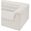 Bowery Hill Contemporary Rich Cream Boucle Fabric Modular Sofa