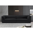 Bowery Hill Contemporary Soft Black Velvet Fabric Modular Sofa