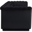 Bowery Hill Contemporary Soft Black Velvet Fabric Modular Sofa