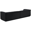 Bowery Hill Contemporary Soft Black Velvet Fabric Modular Sofa