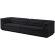 Bowery Hill Contemporary Soft Black Velvet Fabric Modular Sofa
