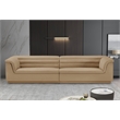 Bowery Hill Contemporary Soft Camel Velvet Fabric Modular Sofa