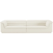 Bowery Hill Contemporary Soft Cream Velvet Fabric Modular Sofa