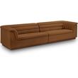 Bowery Hill Contemporary Soft Saddle Velvet Fabric Modular Sofa