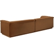 Bowery Hill Contemporary Soft Saddle Velvet Fabric Modular Sofa