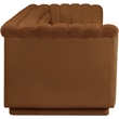 Bowery Hill Contemporary Soft Saddle Velvet Fabric Modular Sofa
