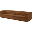 Bowery Hill Contemporary Soft Saddle Velvet Fabric Modular Sofa