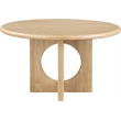 Bowery Hill Mid-Century Modern Rich Natural Oak Dining Table