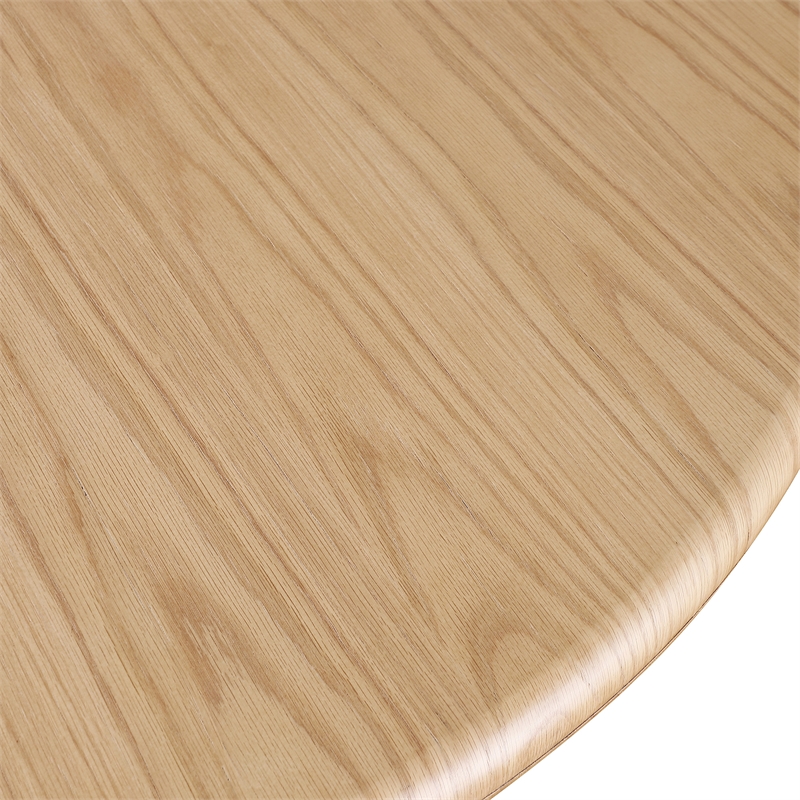 Bowery Hill Mid-Century Modern Rich Natural Oak Dining Table