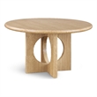 Bowery Hill Mid-Century Modern Rich Natural Oak Dining Table