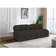 Bowery Hill Contemporary Rich Brown Boucle Fabric Modular Sofa