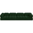 Bowery Hill Contemporary Rich Green Boucle Fabric Modular Sofa