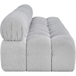 Bowery Hill Contemporary Rich Grey Boucle Fabric Modular Sofa