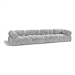 Bowery Hill Contemporary Rich Grey Boucle Fabric Modular Sofa