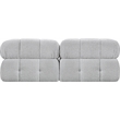 Bowery Hill Contemporary Rich Grey Boucle Fabric Modular Sofa