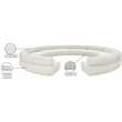 Bowery Hill Contemporary Soft Cream Chenille Fabric Modular Sofa