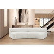 Bowery Hill Contemporary Soft Cream Chenille Fabric Modular Sofa