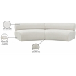Bowery Hill Contemporary Soft Cream Chenille Fabric Modular Sofa