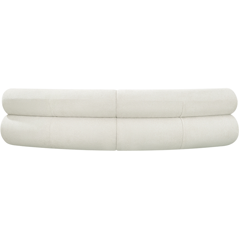Bowery Hill Contemporary Soft Cream Chenille Fabric Modular Sofa