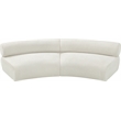 Bowery Hill Contemporary Soft Cream Chenille Fabric Modular Sofa