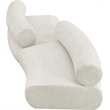 Bowery Hill Contemporary Soft Cream Chenille Fabric Modular Sofa