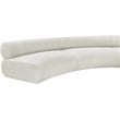 Bowery Hill Contemporary Soft Cream Chenille Fabric Modular Sofa