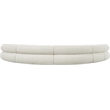 Bowery Hill Contemporary Soft Cream Chenille Fabric Modular Sofa