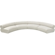 Bowery Hill Contemporary Soft Cream Chenille Fabric Modular Sofa
