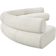 Bowery Hill Contemporary Soft Cream Chenille Fabric Modular Sofa