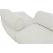 Bowery Hill Contemporary Soft Cream Chenille Fabric Modular Sofa