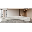 Bowery Hill Contemporary Soft Cream Chenille Fabric Modular Sofa
